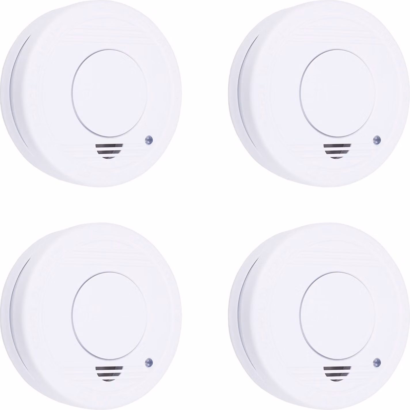 Smartwares rilevatore di fumo 4 pezzi 10x10x3,5 cm Bianco