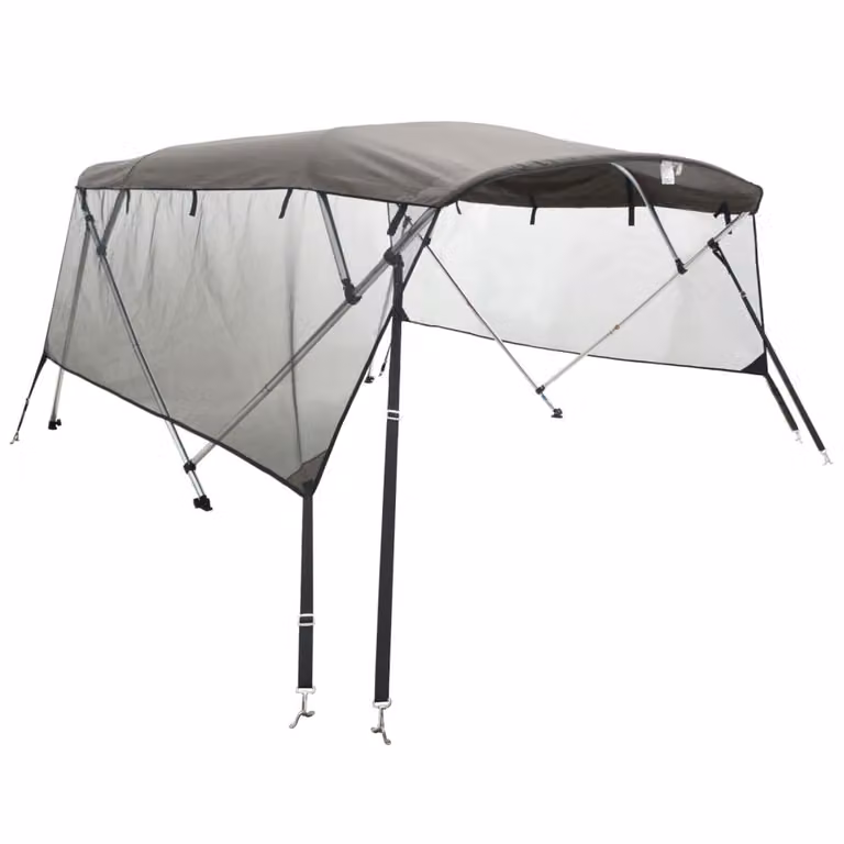 Bimini di Prua Pareti Laterali Rete 3 Archi 183x(170-182)x137cm