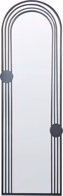 Specchio da parete in metallo nero 45 x 146 cm Specchio decorativo da parete in stile vintage da appendere.