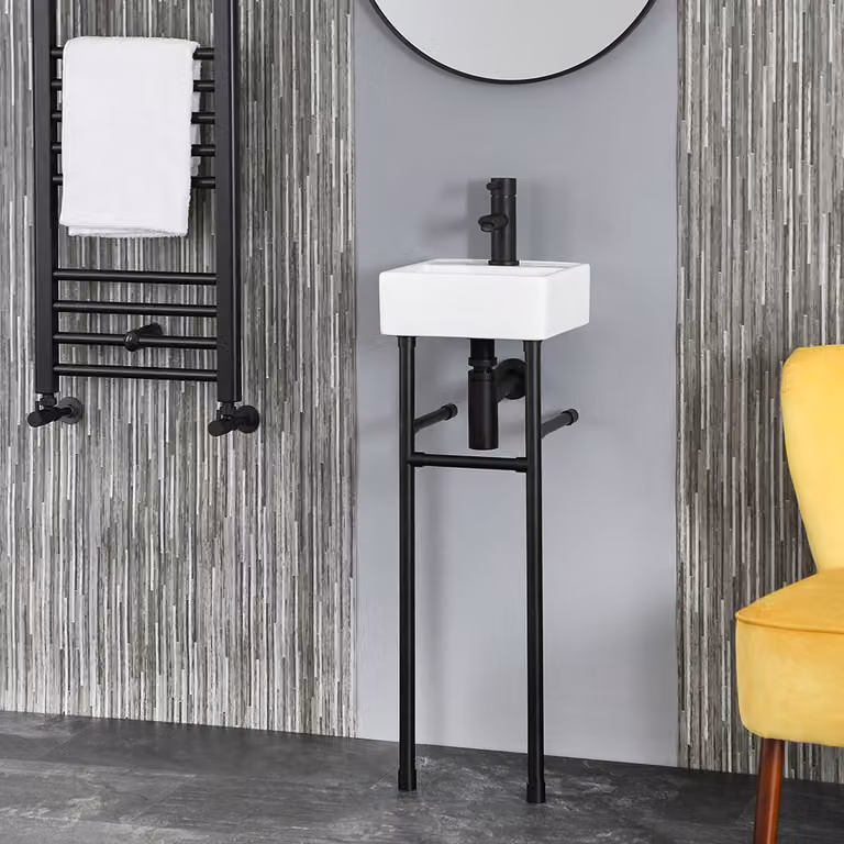 Lavabo con Consolle Nera – 280 mm – Halwell