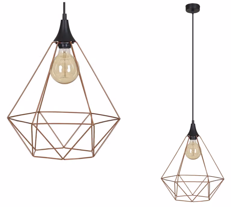 GALAXY LOFT Retro EDISON Lampada a sospensione in rame LED