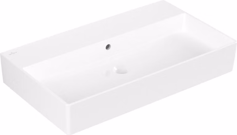 V&B Memento 2.0 lavabo 80x47cm, con troppopieno, bianco alpino