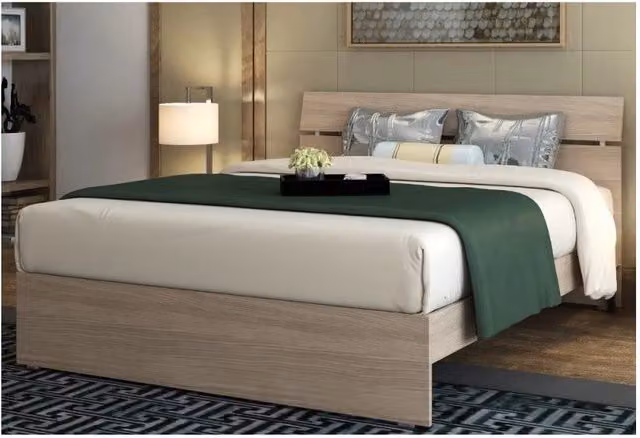 Letto una piazza e mezza in legno colore olmo