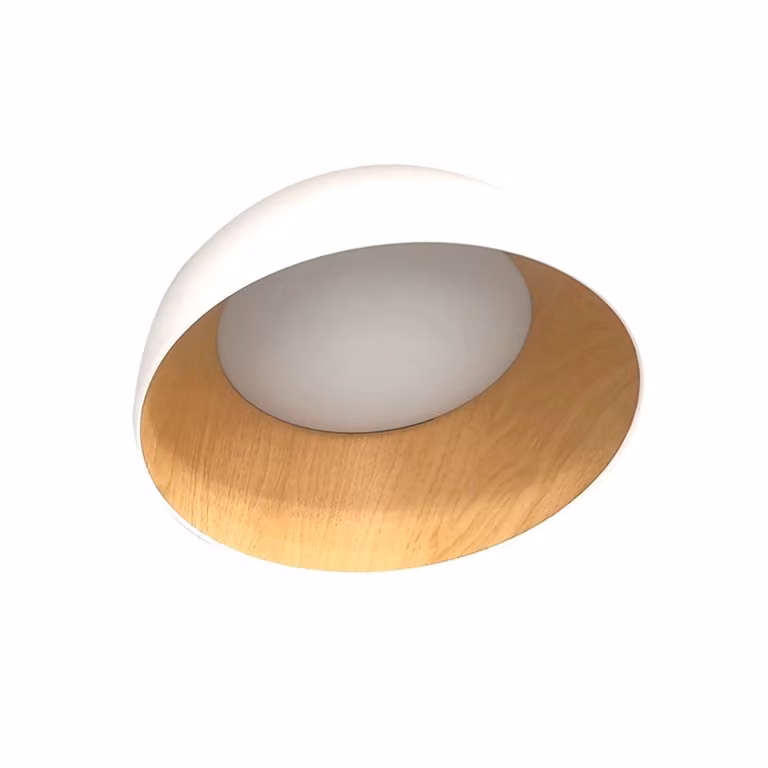 Lampada da soffitto a LED TRENTO - 18 W, 4000 K (bianco diurno), 35 cm, rotonda, marrone/bianca