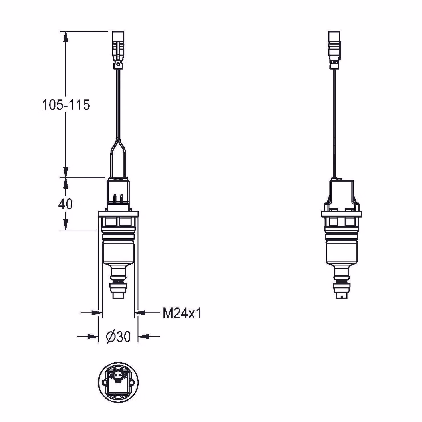 KWC AR Magnet-Selbstschlussventilkartusche,  PROTRONIC, 6 VDC, 2000104468
