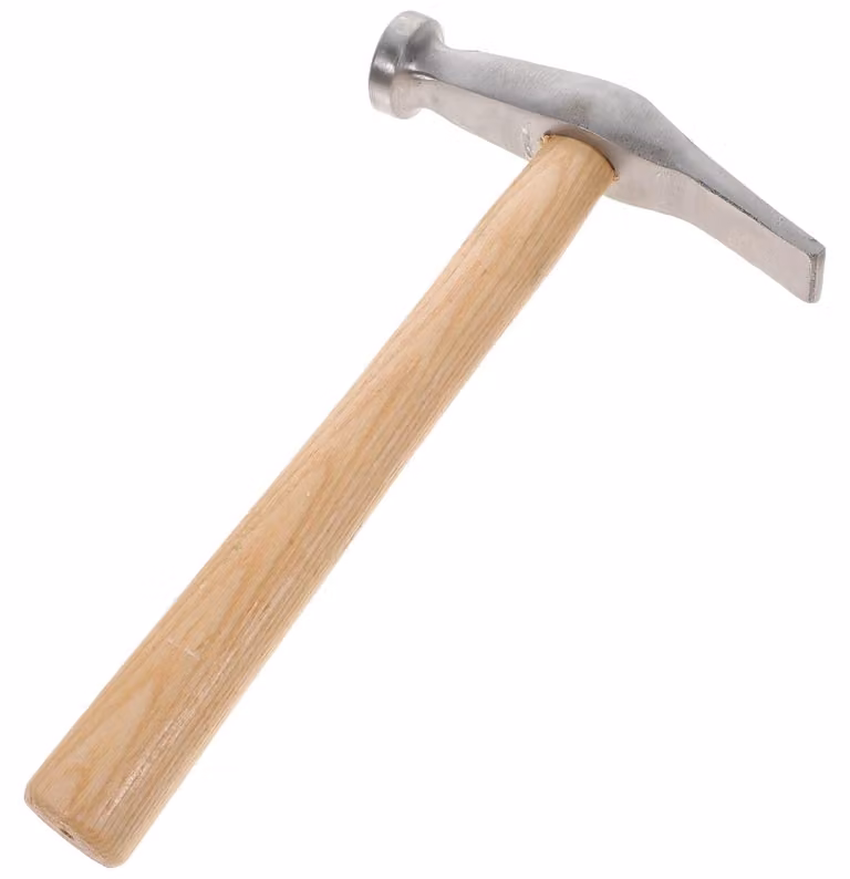 Martello da carpentiere Acciaio al carbonio, con manico in legno, lunghezza 24,5 cm, colore bianco