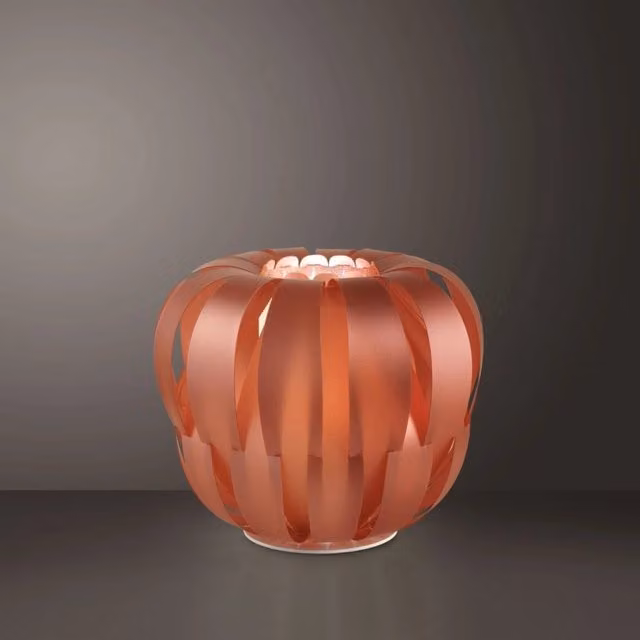 Lampada da Tavolo Copper IPERBRIKO in Metallo Bianco, H 33 cm x L 42 cm x P 30 cm