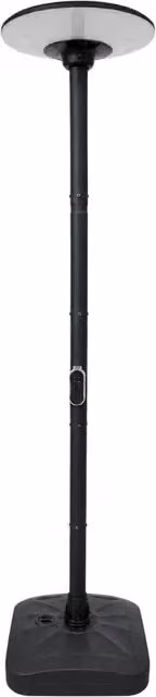 Lampada solare LED da giardino con palo, telecomando e sensore di movimento, colore nero – 1