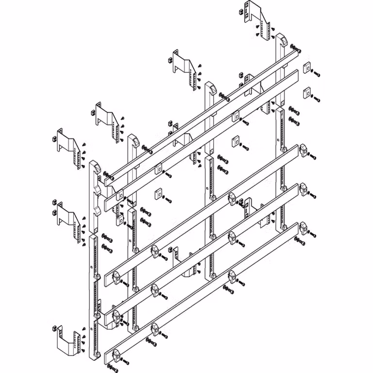 Modulo sbarra collettrice ABN piatto 5FB/8RE 185 mm con CU 50x10 mm, a 5 poli, EBM 150 mm MFSC58985