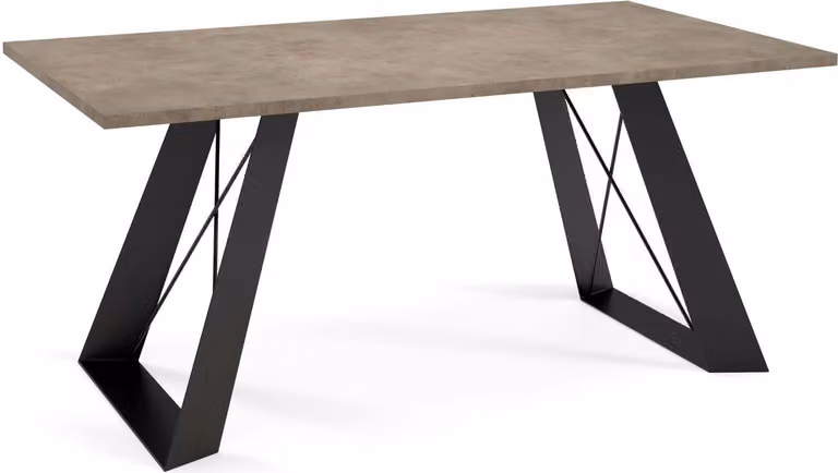 Tavolino FURNLUX Satis Grigio e Nero 60cm / Colore principale: Grigio / Dimensioni: 60 x 50 x 120 cm