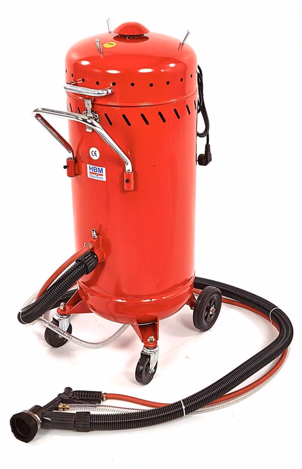 Sabbiera a vuoto, controllo polvere e riciclo abrasivi 1 200 w, combina sabbia aspira mobile 105l esterno