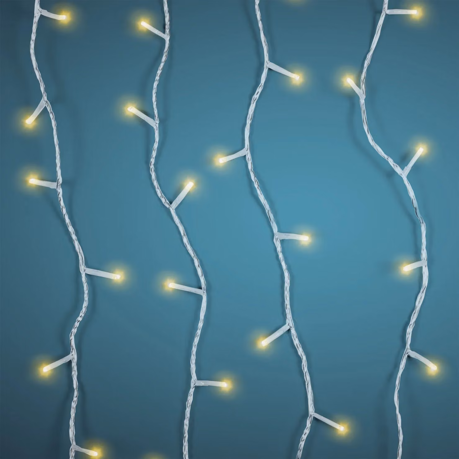 Dictrolux Catena Luminosa a LED con 160 Luci Bianco Caldo, Alimentazione a Batteria, Lunghezza: 16 m, Impermeabile IP44 – 1