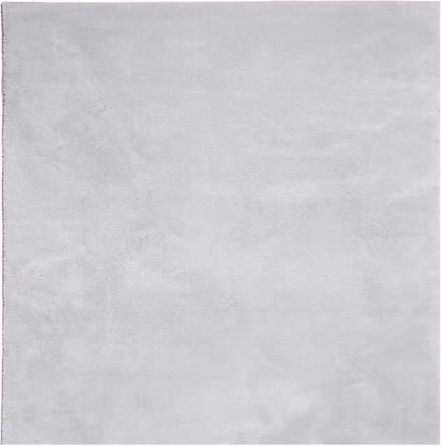 Tappeto da soggiorno HUARTE a pelo corto, morbido e lavabile, grigio, L 240 x P 240 cm