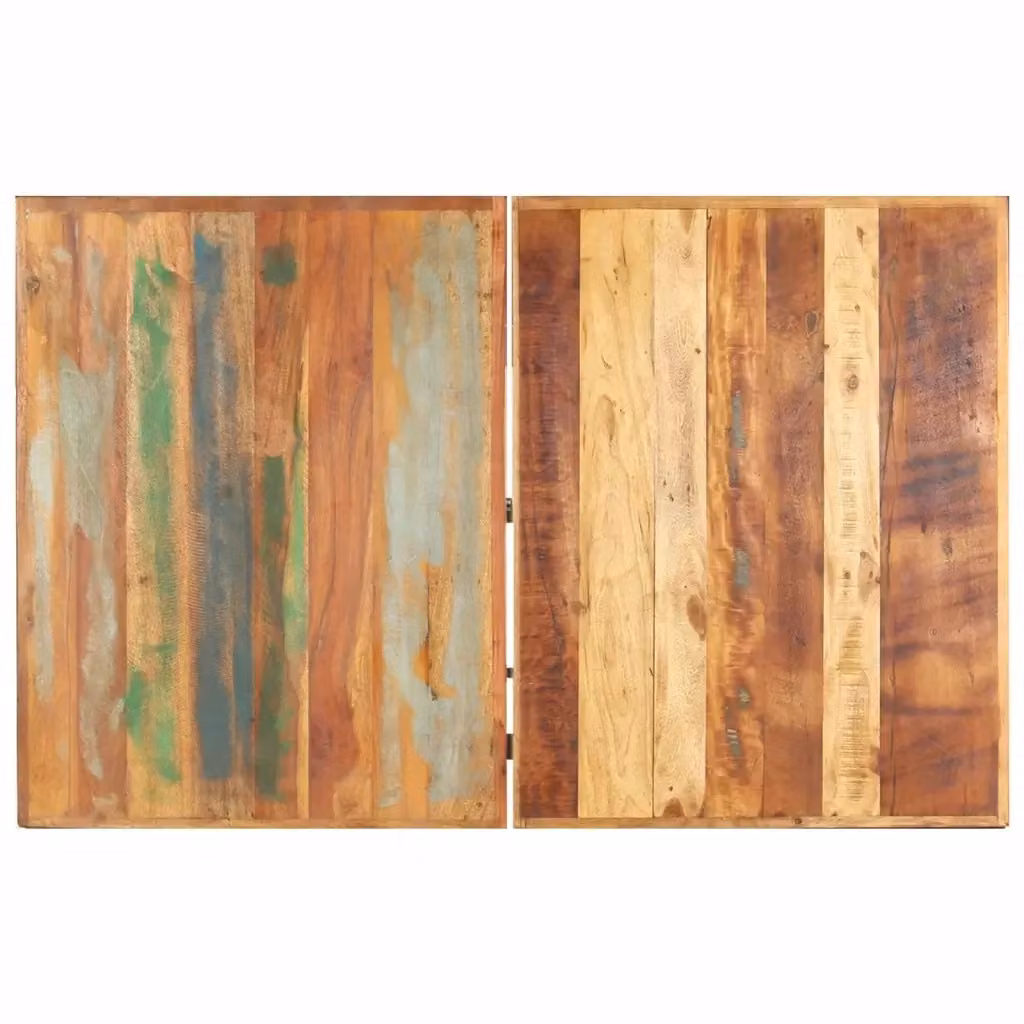 Tavolino da salotto rettangolare vidaXL in legno e metallo multicolore L: 90 cm, P: 90 cm, H: 42 cm – 2