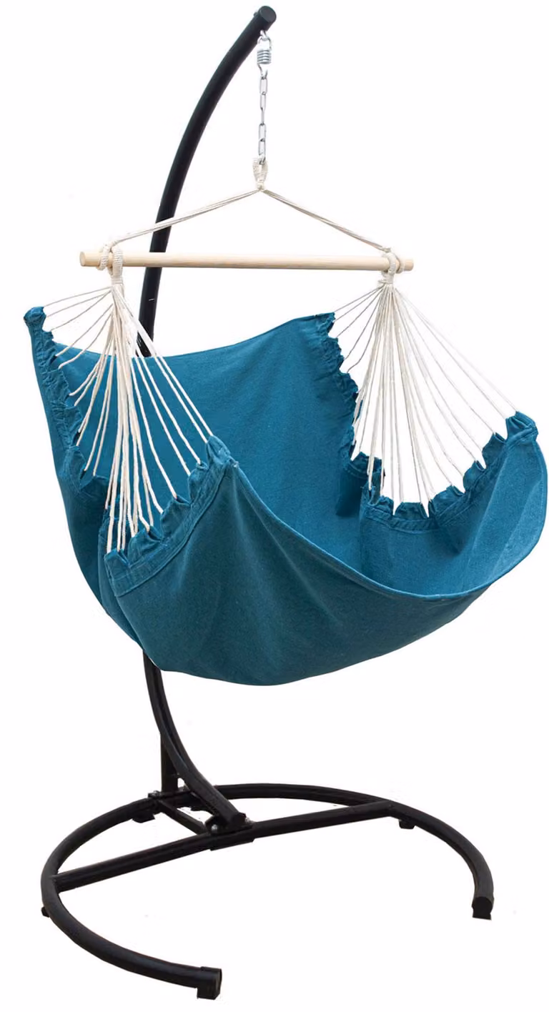 Sedia sospesa XL con struttura per esterni - supporto per sedia sospesa 210cm con sedia relax