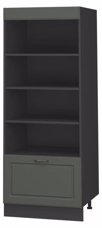 Scaffale da cucina Vicco Fame-Line Verde-oro rustico/Antracite 60 cm, Model 62228