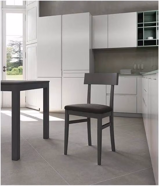 Set di 2 Sedie in legno laccato Monaco 44cm X 45cm H 82cm Stones