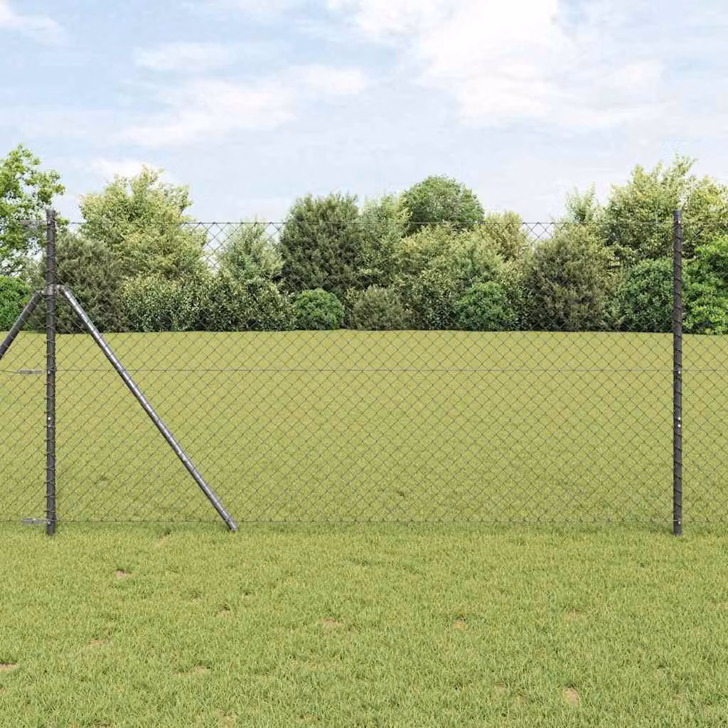 Maison Exclusive - Palo della recinzione Grigio 25 x 1 m (rete da 40 x 40 mm)