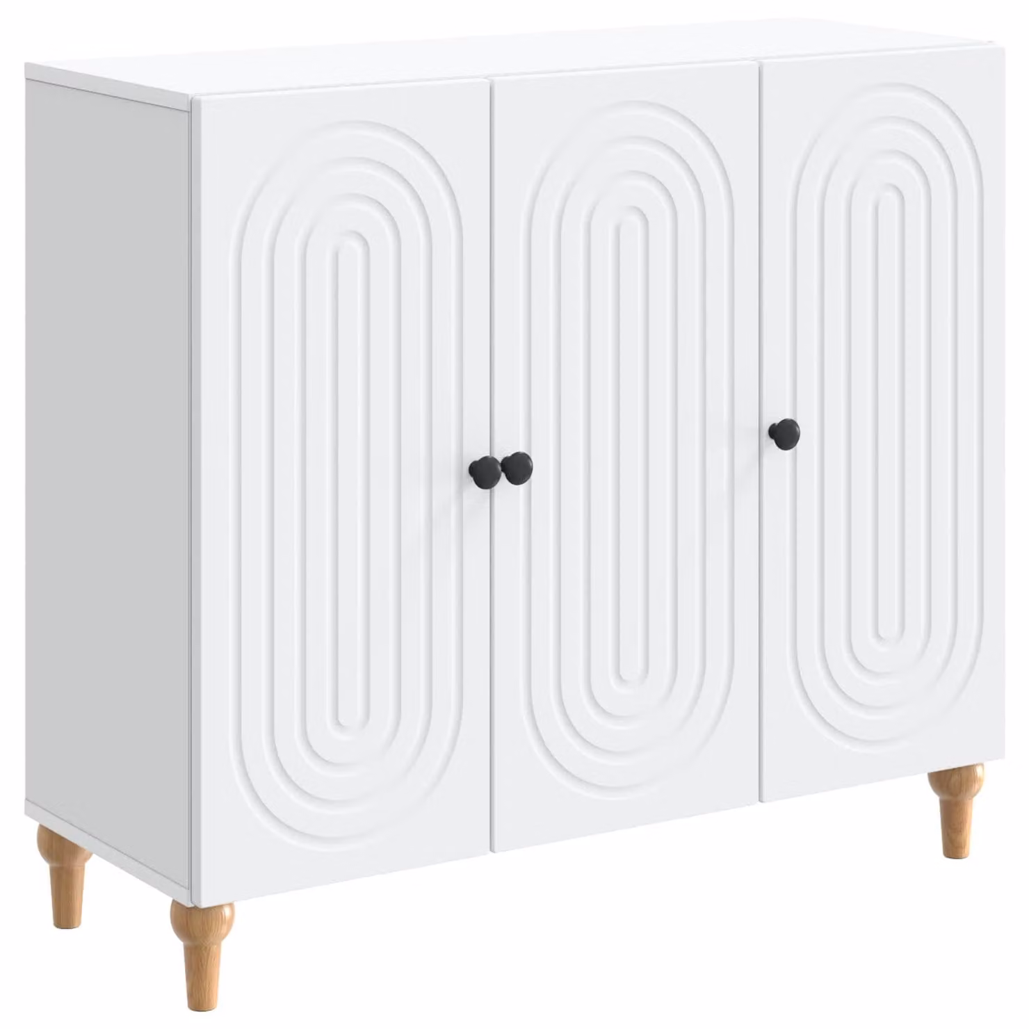Credenza Bianco 89 x 34,5 x 80 cm Legno ingegnerizzato