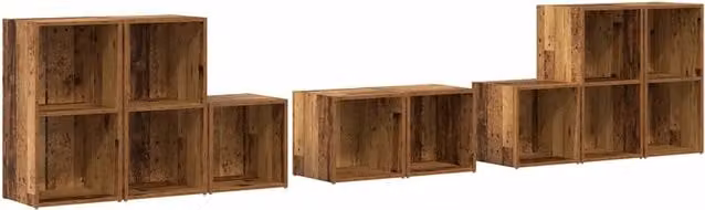 Set di mobili TV 8 pz | Armadietto TV | Mobile Porta TV Legno vecchio Legno multistrato