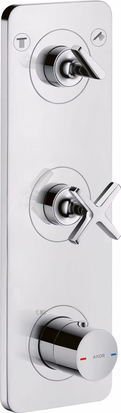 hansgrohe AXOR Citterio E module thermostat encastré 38 x 12 pour 2 consommateurs, 36703000, 36703000
