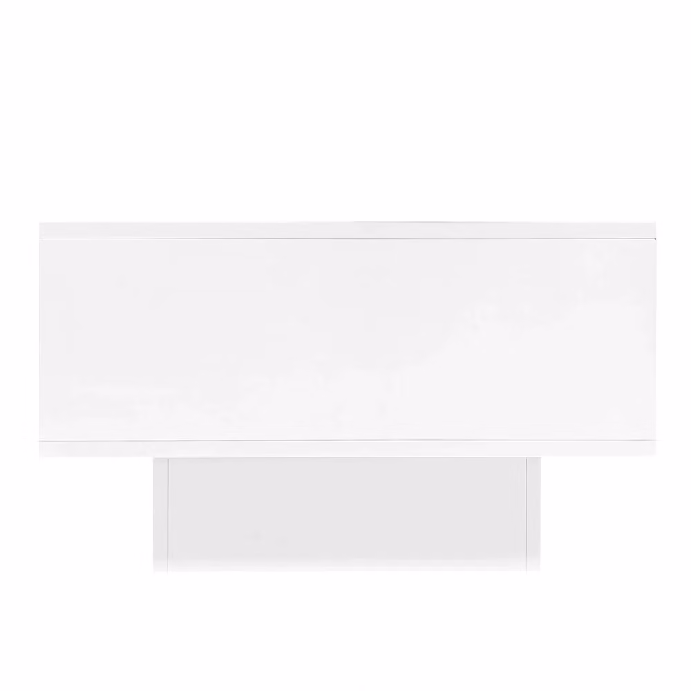 Tavolino da caffè MINIMAL con LED e cassetti bianco lucido L: 115 cm, P: 55 cm, H: 34 cm – 2