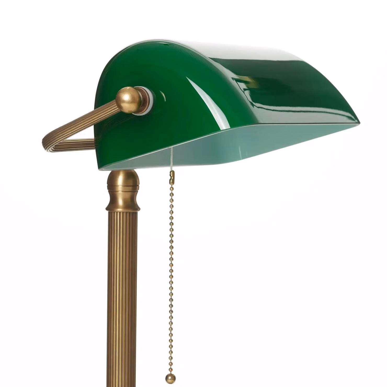 Berliner Messinglampen Lampada da scrivania JIVAN, Verde, Soggiorno / Sala da pranzo, Vetro, Antico, Lampada da tavolo