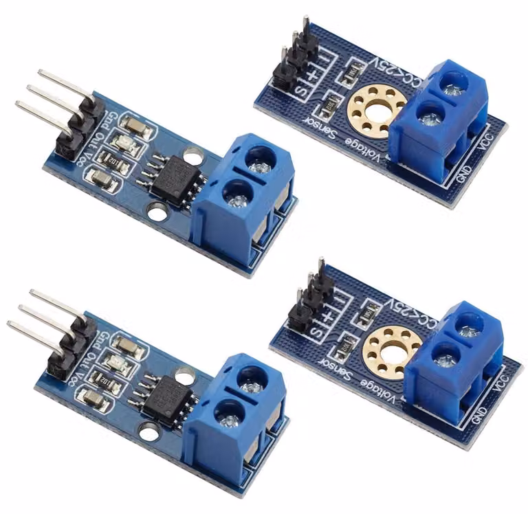 2 sensori di corrente ACS712 da 30 A e 2 sensori di tensione