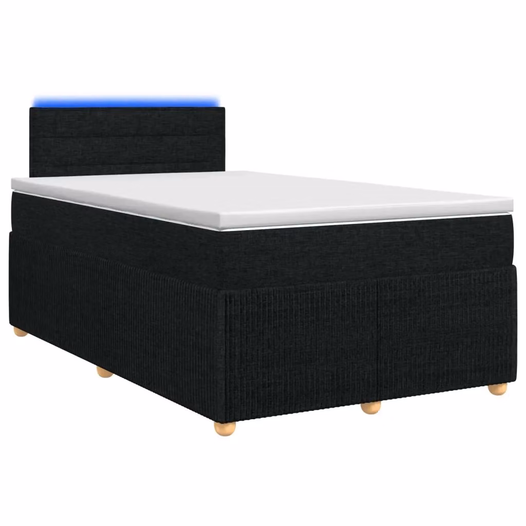 Letto box spring ibrido vidaXL con materasso a molle insacchettate e base contenitore, nero, L/P/H: 120 x 200 x 100,5 cm – 2