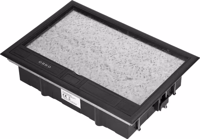Scatola a pavimento per prese modulari 8 x 45x45 mm o 16 x 22,5x45 mm
