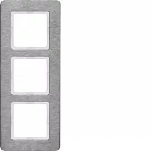 Berker 10136083, Acciaio inossidabile, Acciaio inossidabile, Senza viti, Berker, Q.7, IP20