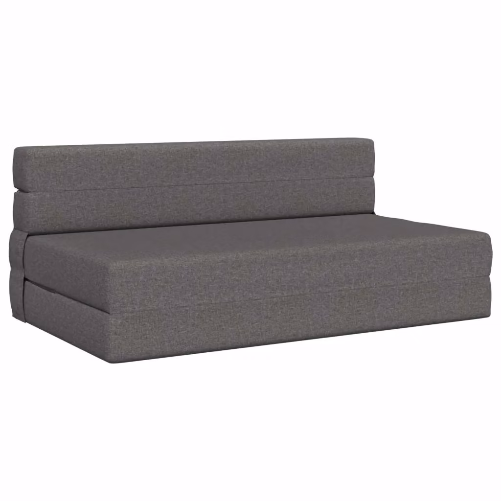 Divano Letto Pieghevole Moderno vidaXL Grigio con Rivestimento in Tessuto L: 152 cm, P: 86,5 cm, H: 60 cm – 2