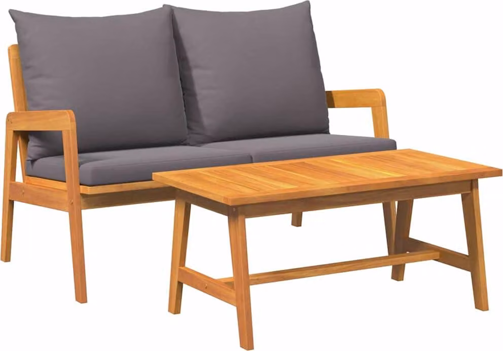 Set bistrot 2 pcs Olio Naturale Legno di Acacia Massello