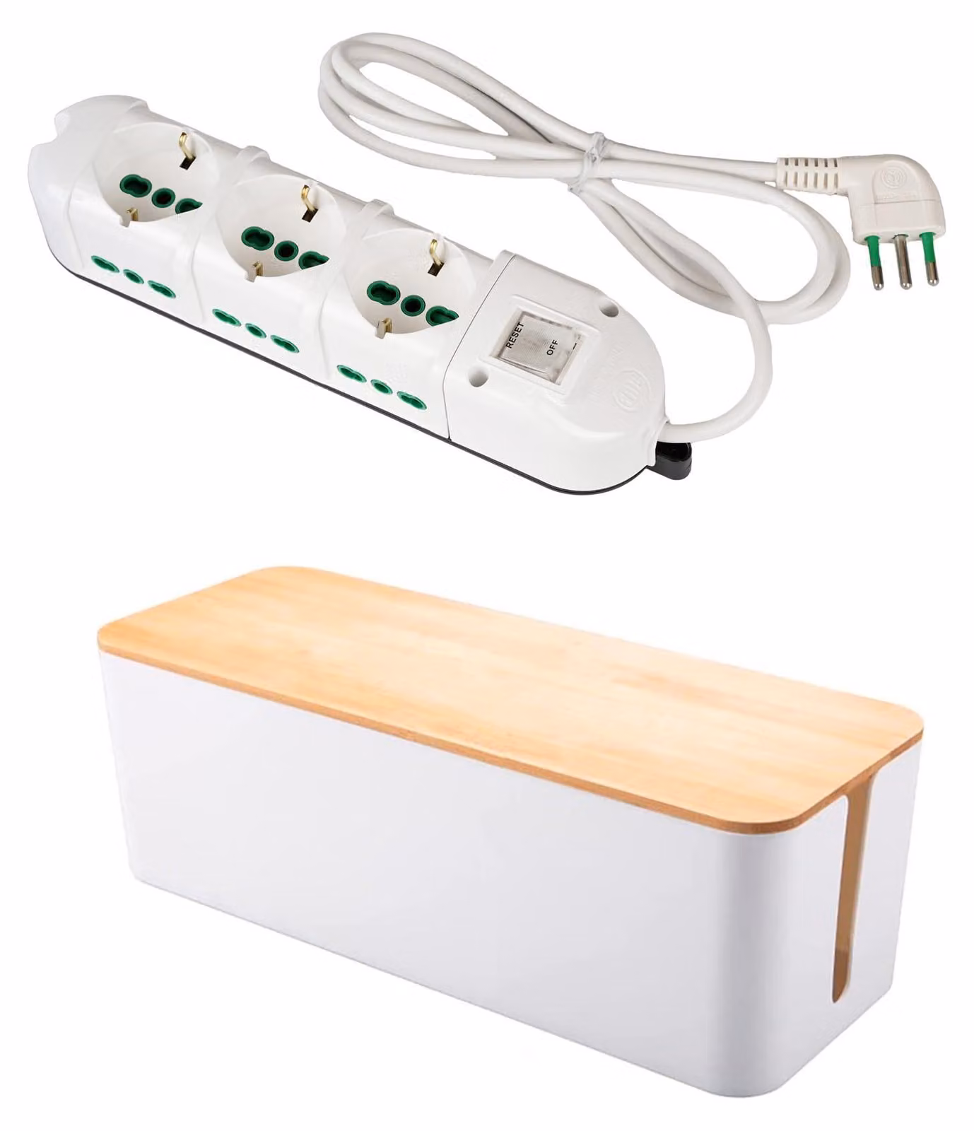 FANTON 481224S-B: Set di prese multiple con scatola organizer – 9 prese, di cui 3 universali