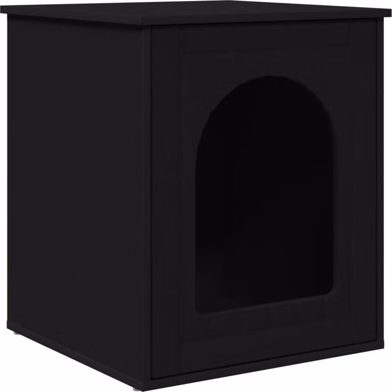 Casa per Gatti Nero 53 x 52 x 62 cm Legno multistrato