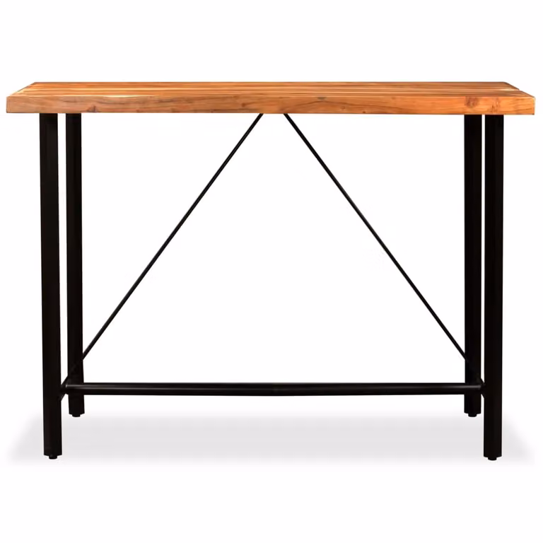 Tavolo da bar in legno massiccio di acacia 150 x 70 x 107 cm