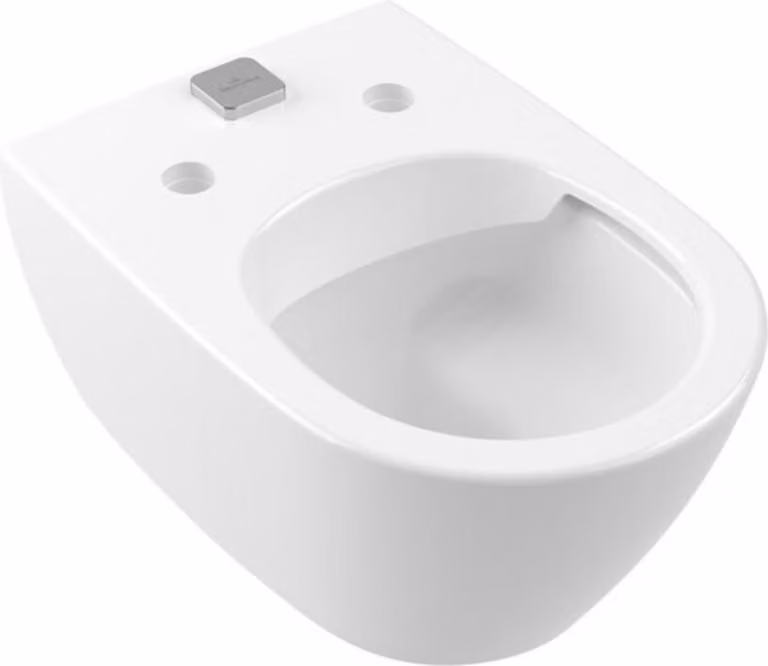 Villeroy & Boch Subway 2.0 WC à fond creux, ovale, sortie horizontale, DirectFlush/ViFresh, 370x560x365mm, 5614A101, 5614A101