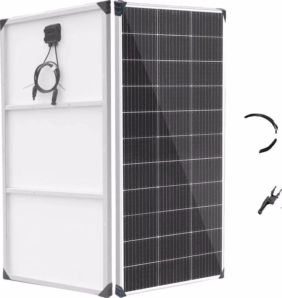 Pannello solare, produzione energetica efficiente, design leggero, 300 W, 2 pezzi, kit da 150 W