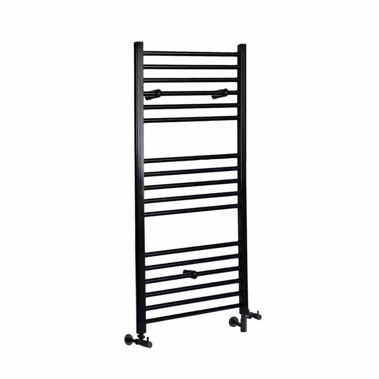 Scaldasalviette Misto Piatto - Termoarredo Bagno Nero - 1200 x 500mm - 480W - Nox