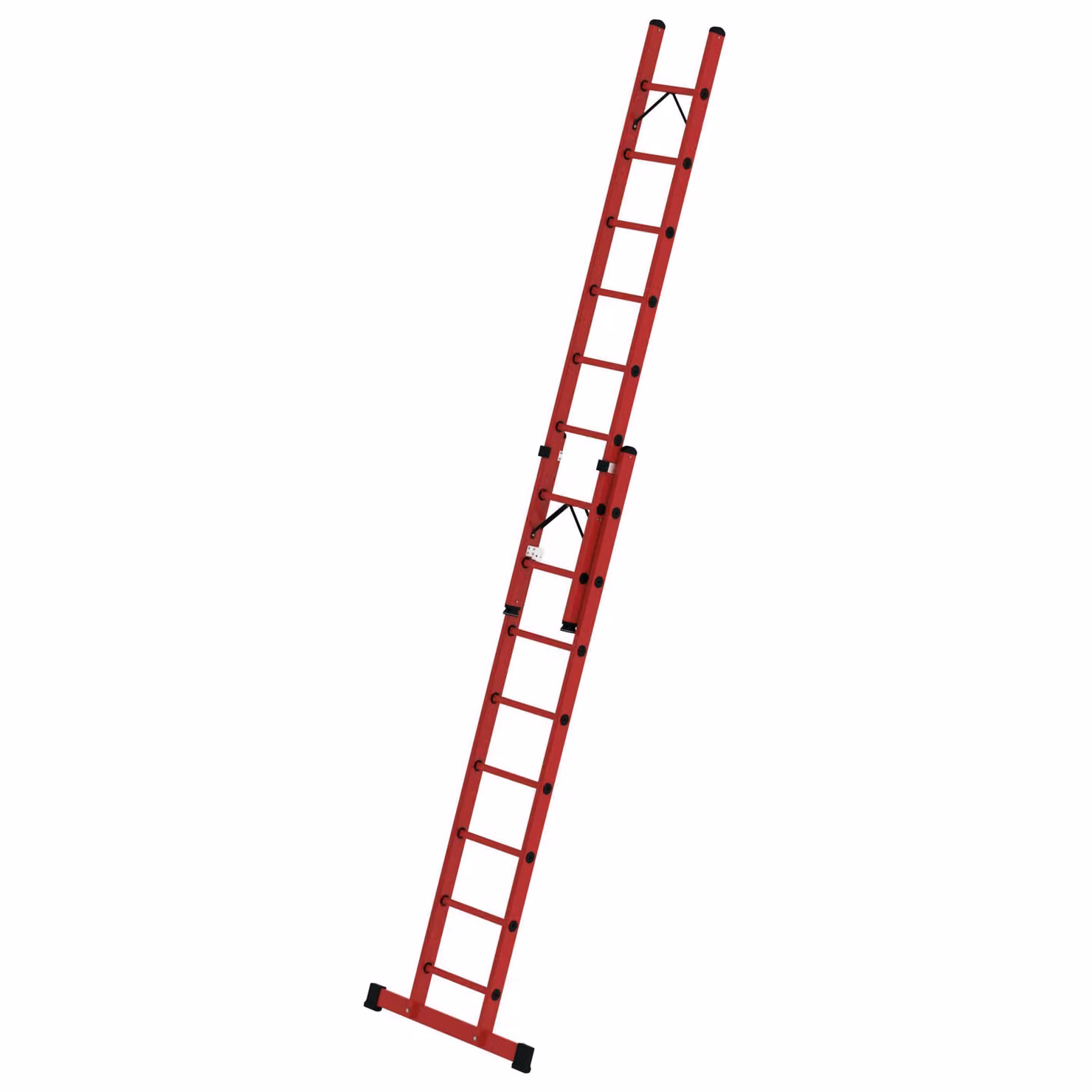 Scala a pioli in VTR a 2 sezioni con traversa standard 2x8 pioli