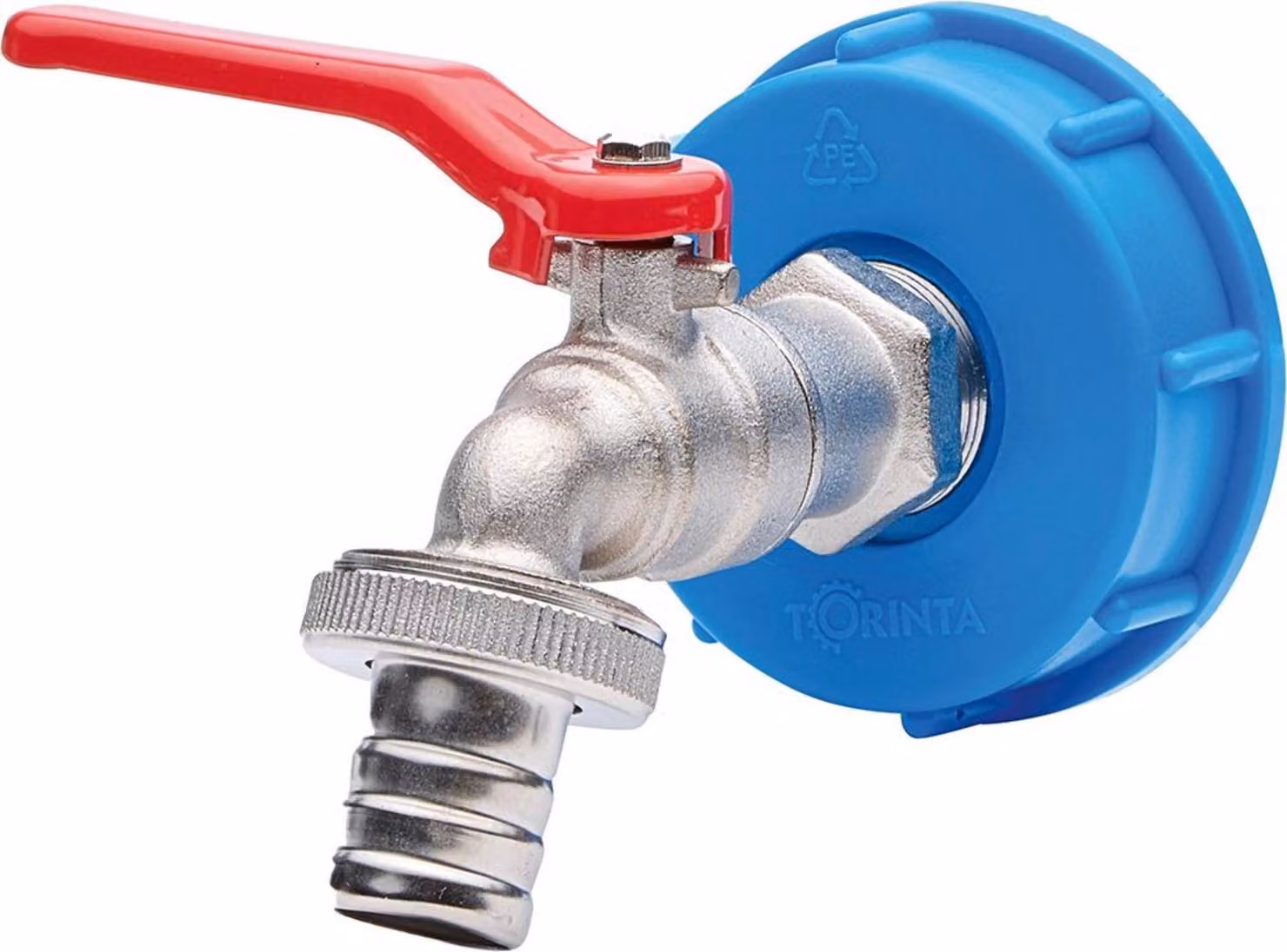Valvola di scarico a sfera Profi con adattatore IBC Sx60, bocca da 3/4"