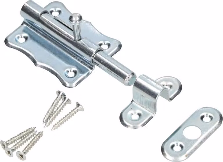 KOTARBAU® Catenaccio per porte 50 mm Catenaccio Grendel Catenaccio di chiusura Catenaccio scorrevole Catenaccio per porte Catenaccio per mobili Catenaccio scorrevole Catenaccio