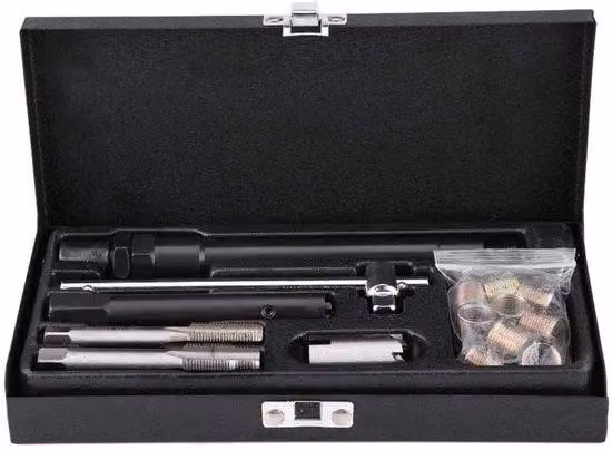 Set di dadi a mano - Set di utensili da 25 pezzi con viti M14 x 1,25, viti per auto, inserti e utensili in metallo con custodia