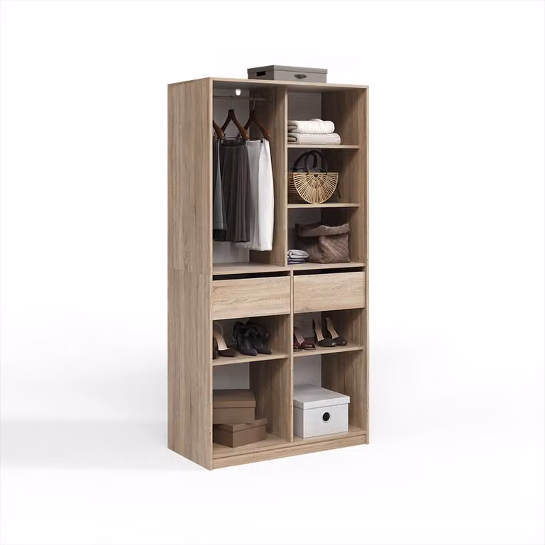 Armadio Livinity Trento Sonoma con 2 cassetti, Model 58968