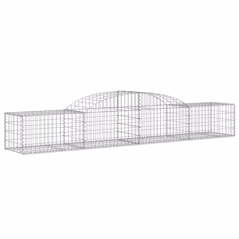 Cesto Gabbione ad Arco 300x50x40/60 cm Ferro Zincato