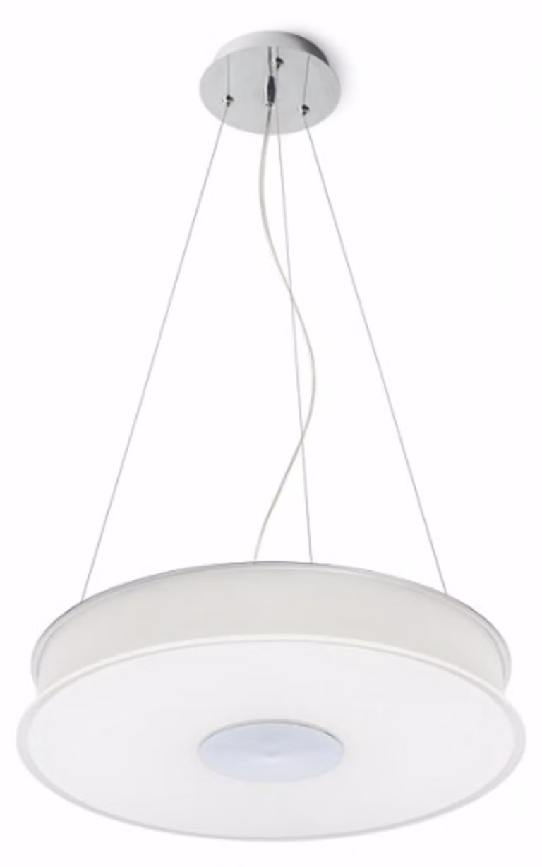Pendente ASTERI vetro satinato/cromo 230V 2GX13 40W