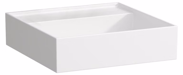 LAUFEN Kartell lavabo à poser, sans trou pour robinet, sans trop-plein, 460x460mm, H8183310001121, H8183310001121