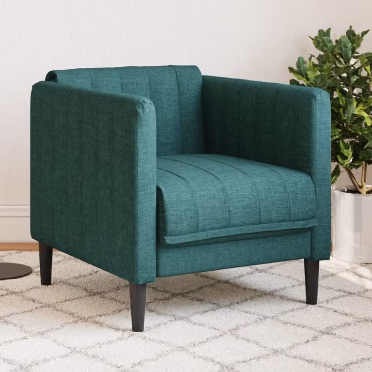 Maison Exclusive - Poltrona in tessuto verde scuro
