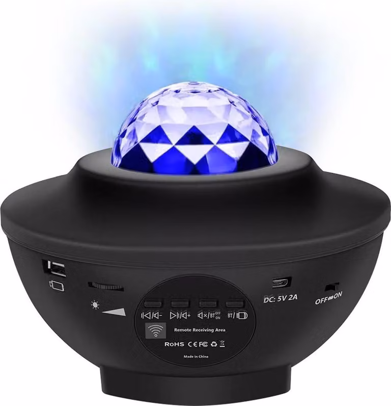 LED Galaxy Light - Lampada a stella / Lampada notturna - Nera
