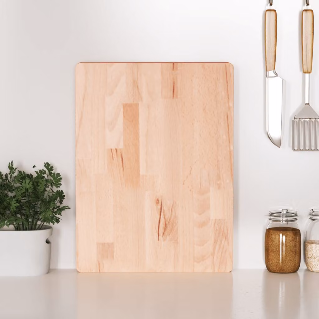 Tagliere rettangolare vidaXL in legno di faggio marrone L: 40 cm, P: 30 cm, H: 4 cm